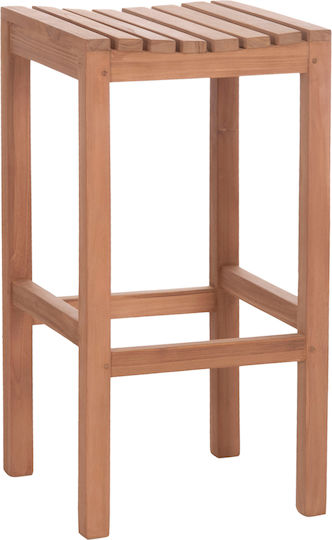 Hocker Bar mit Rückenlehne Hölzernes Nikol Natural 40x40x77cm