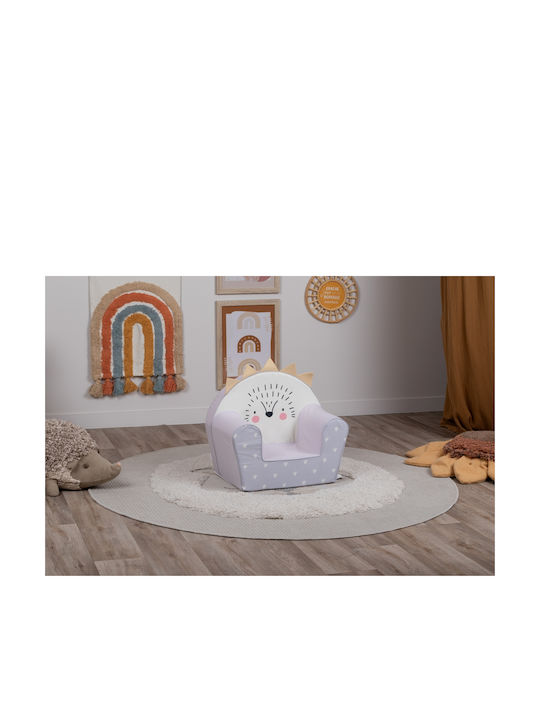 Kids Armchair with Armrests Gray 42x52x32cm