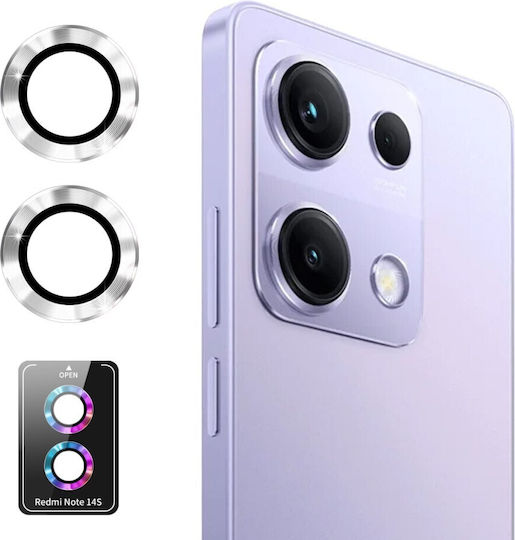 Protection Camera Protection Tempered Glass Silver for the Xiaomi Redmi Note 14S 4G