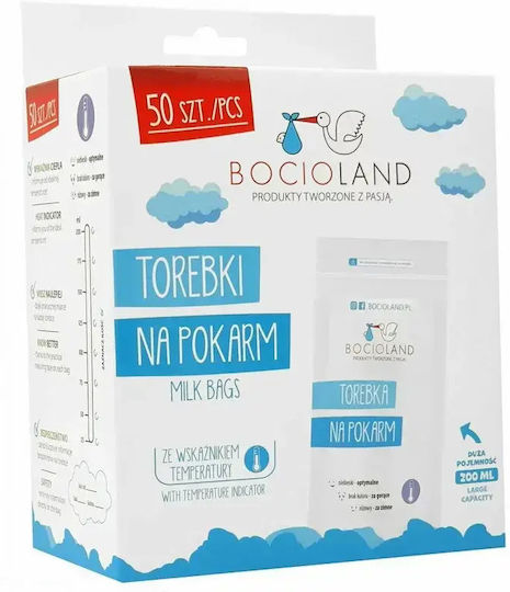 Bocioland Muttermilch-Aufbewahrungsbeutel 200ml 1cm