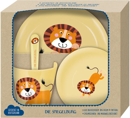 Die Spiegelburg Lion Feeding Set Made of Plastic 4 Pieces for 6+ Months