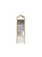 Bibliotecă Perete Lemn Alb 46x37x160cm
