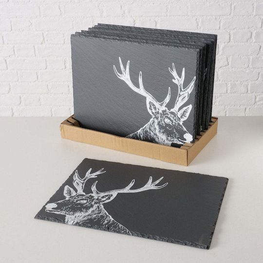 MSA Ceramic Placemats Black 2pcs