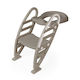 Dolu Toddler Toilet Seat Grey with Footrest, Handles & Cushion