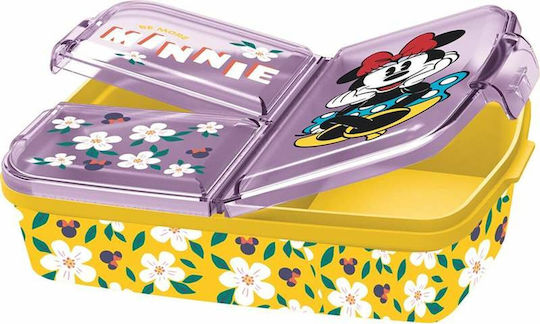 Minnie Mouse Πλαστικό Παιδικό Δοχείο Φαγητού Minnie Πολύχρωμο