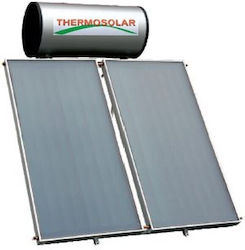 Thermosolar Ηλιακός Θερμοσίφωνας 150lt Glass Διπλής Ενέργειας 3τ.μ. Επιλεκτικός