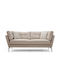Mapa Three-Seater Couch Cream 214x90x84 cm