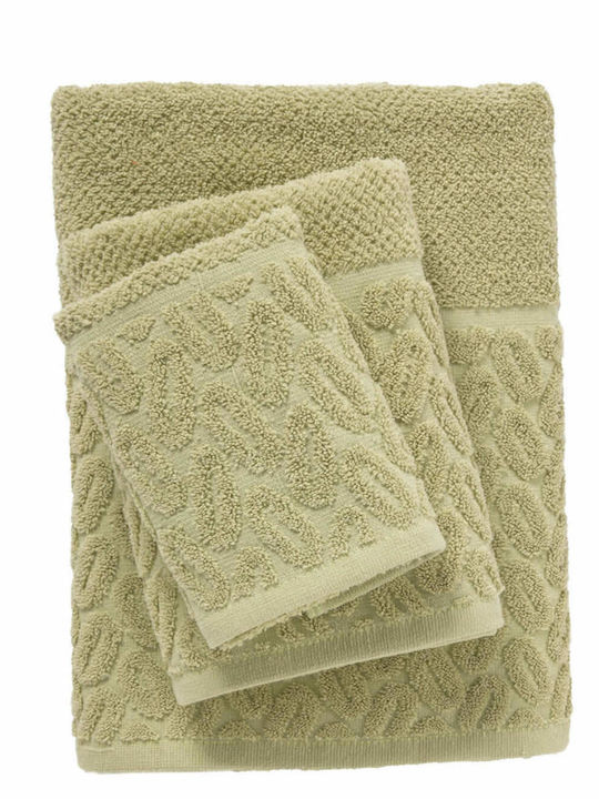 Das Home Bath Towel Set 3pcs 0782 Olive Weight 550gr/m²