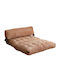 Vielseitiger Sitzsack Pouf Sessel Camel 120x75x79cm