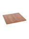 HomeMarkt Square Table Surface made of Solid Wood Natural 70x70x4cm HM18136 1pcs