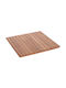 HomeMarkt Pătrată Suprafața mesei din Lemn Masiv Natural 60x60x4cm HM18135 1buc