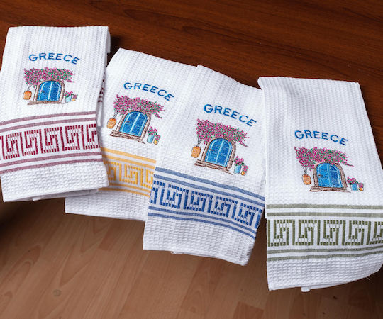 Silk Fashion Greece Чаена кърпа в Бял Цвят 45x65см 12бр