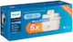 Philips Ανταλλακτικό Φίλτρο Νερού για Κανάτα Micro X-clean 6τμχ