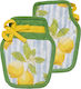Kentia Loft Handy Pot Holder Fabric Green 2pcs