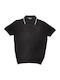 Polo Kurzarmbluse Black