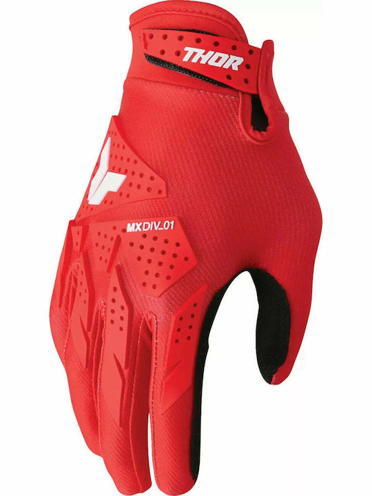 Thor Launchmode Herren Motocross-Handschuhe Rot