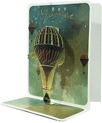 3D Greeting Card 10x12 Hot Air Balloon Pictura