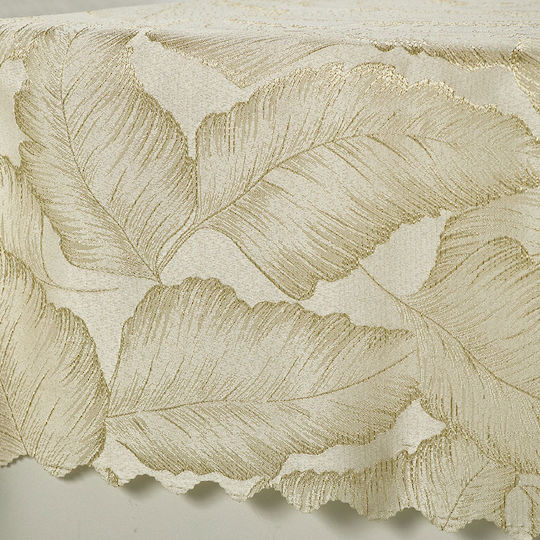Whitegg Tischtuch Fleckabweisend Beige 140x280cm