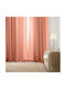 Whitegg Curtain with Grommet K0181 Orange 270x280cm