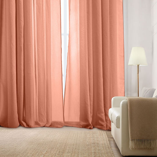 Whitegg Curtain with Grommet K0181 Orange 270x280cm