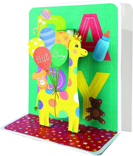 Felicitare 3D 10.5x12 Hello Baby Pictura