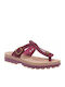 Fantasy Mirabella Leather Women's Flat Sandals Cherry Brush