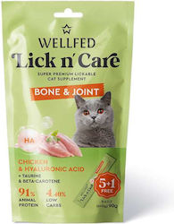 Wellfed Creamy Cat Treat Lick N’ Care Bone & Joint 90g