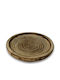 keleman Round Wooden Decorative Platter Brown 23x23x3cm