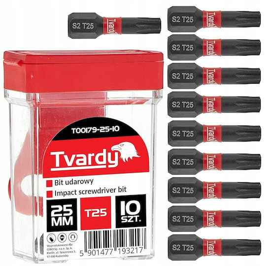 Tvardy Set 10 Schraubendreher-Bits Torx