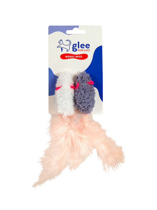 Παιχνίδι Γάτας Glee Wooly Mice Twins 7,5x3,5cm