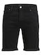 Men's Shorts Jeans Black Denim
