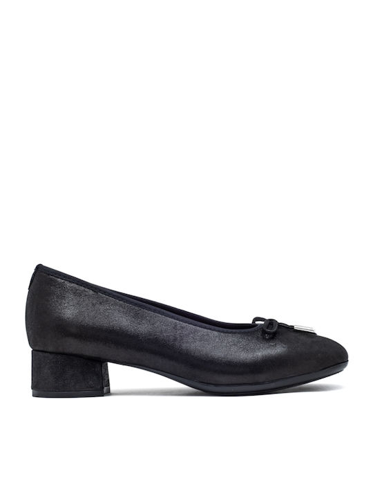 Leder Pumps Schwarz