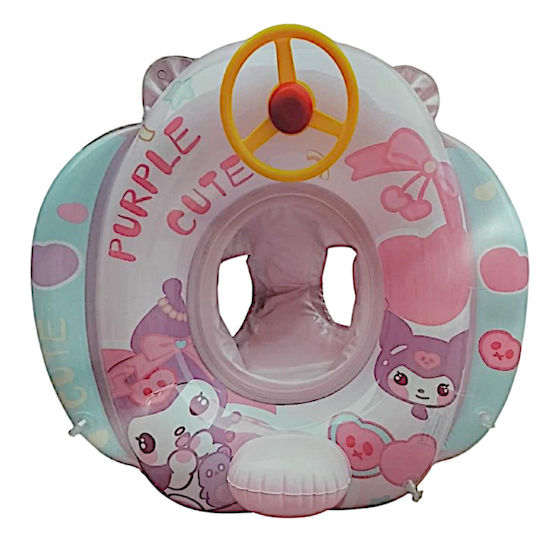 Mohicans Kids' Swim Ring Kuromi Hello Kitty Inflatable 64cm 1343-8-1