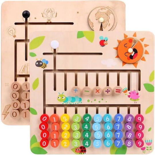 Ξύλινο Μαθηματικό Παιχνίδι Montessori Παιδιά Πίνακας Αναγνώρισης Ψηφίων Αρίθμησης