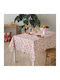 Kentia Trinity Christmas Tablecloth Fabric Red L140xW140cm.