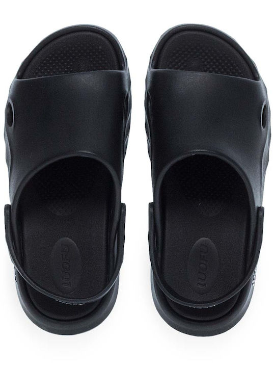 Herrensandalen in Schwarz Farbe