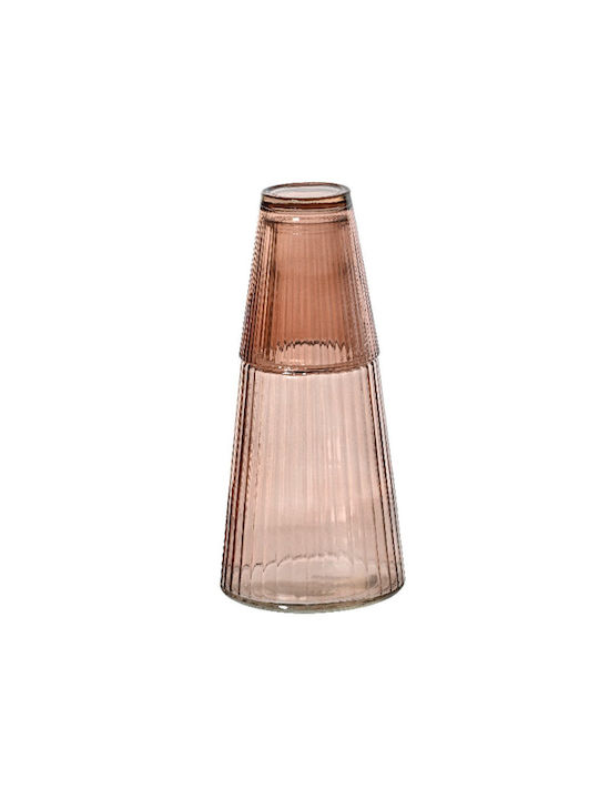 Kaemingk Krug mit Gläsern Glas Pink 2Stück