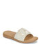 Flache Sandalen für Damen in Beige Farbe