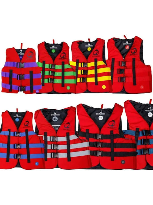 Spinera Professional Rental 600d Polyester Adult Life Jacket Red Blue Color Water Sports