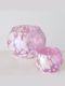 Boltze Set of Candle Holders Glass suitable for Tealights in Pink Color 2pcs
