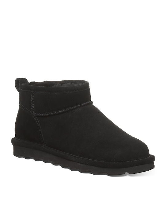 Bearpaw Wildleder Stiefeletten Damen Schwarz