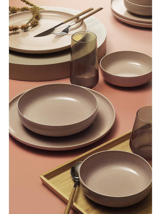 Kutahya Porselen Pink Porcelain Dinnerware Set 18pcs
