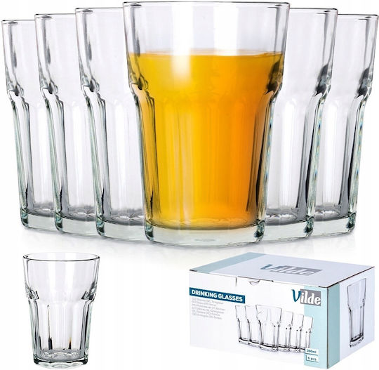 Orion Set of Glasses Water / Cocktail/Drinking made of Glass 360ml 6pcs