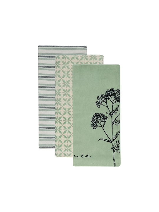 Kentia Fazzy Towel from 100% Cotton in Green Co...