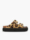 Flache Sandalen für Damen Anatomisch Leopard
