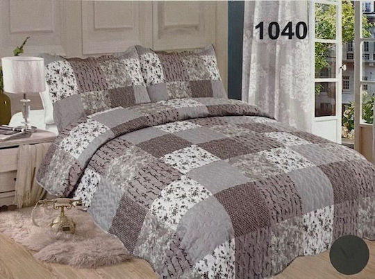 Coverlets Set Single Gray 160x220cm 2 Pieces