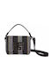 Leather Women's Tote Bag Grey