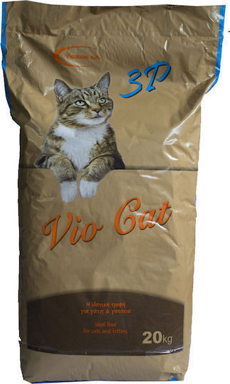 Cat food 3p Coctail Dry Food for Adult Cats with Meat / Chicken / Fish / Liver 20kg