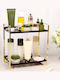 Floor Bathroom Shelf Plastic 28.4x27.5x14.7cm Black