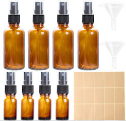 Sticle de pulverizare din sticlă 4x50 ml 4x10 ml pâlnii etichete Sticle de pulverizare din sticlă 4x50 ml 4x10 ml pâlnii etichete